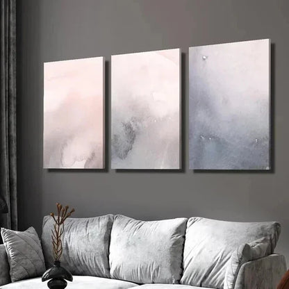 3pcs Aesthetic Nordic Style Decoration Wall Art Set Canvas Unframed - High Quality Print 100% Australian Made Wall Canvas