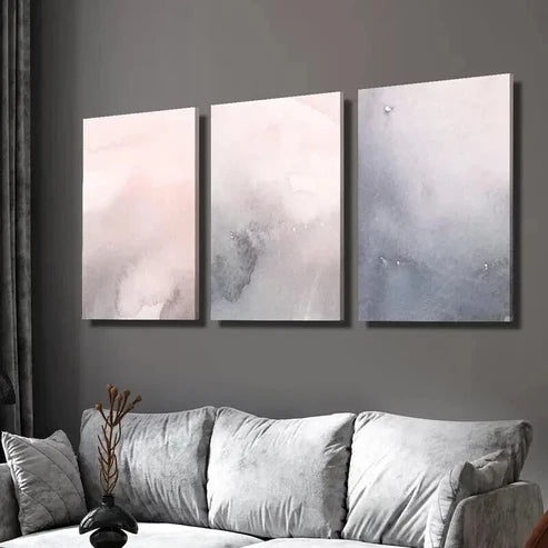 3pcs Aesthetic Nordic Style Decoration Wall Art Set Canvas Unframed - High Quality Print 100% Australian Made Wall Canvas
