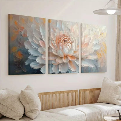 3pcs Abstract Floral Blooming Blossom Wall Art Set Canvas Framed 50x70cm – High Quality Print 100% Australian Made Wall Canvas Ready to Hang