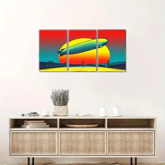 3pcs Colorful Wall Art Posters Simple Wall art Metal Print Ready to Hang Art