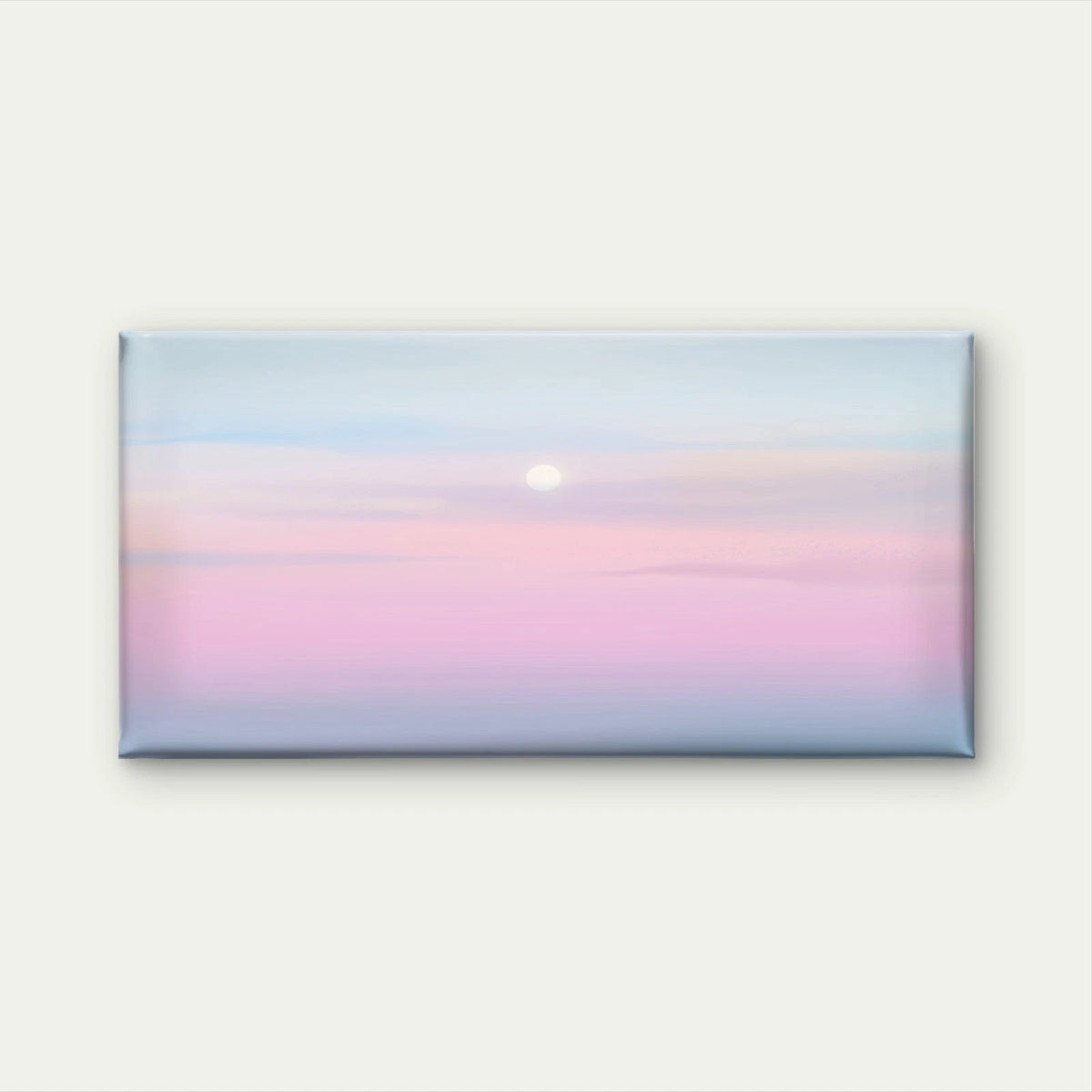 Sunset Background Pastel Sky Wall Art Canvas Office Home Room Framed 120x60cm