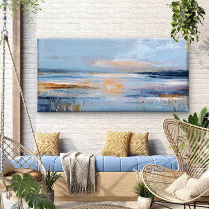 Colorful Textured Abstract Landscape Wall Art Canvas Office Home Room Framed 120x60cm