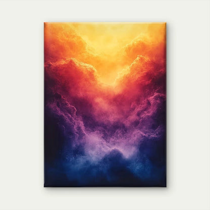 Vibrant Aura Gradient 60x90cm Metal Print Ready to Hang