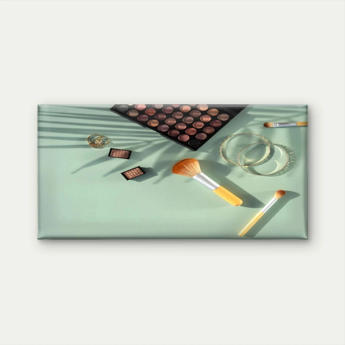 Flat Lay Beauty Cosmetics Wall Art Canvas Office Home Room Framed 120x60cm
