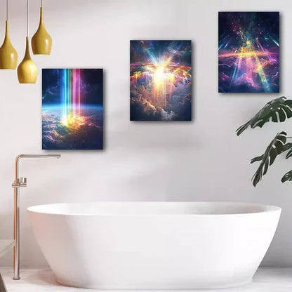 3pcs Elegant Galaxy Canvas Framed 60x90cm - High Quality Print 100% Australian Made Wall Canvas Ready to Hang