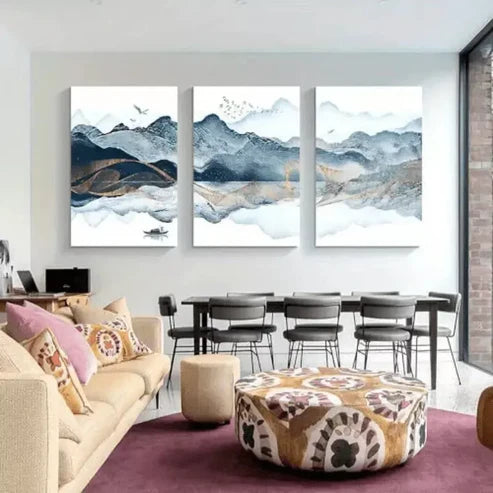 3pcs Abstract Watercolor \Art Set Canvas Unframed - High Quality Print 100% Australian Made Wall Canvas