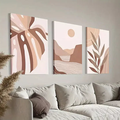 3pcs Bohemian Style Painting Art Wall Art Canvas Unframed - High Quality Print 100% Australian Made Wall Canvas