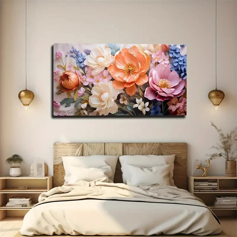 Modern Bohemian Pastel Wall Art Canvas Office Home Room Framed 120x60cm