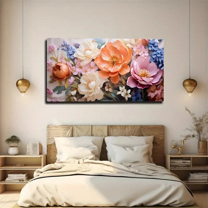 Modern Bohemian Pastel Wall Art Canvas Office Home Room Framed 120x60cm