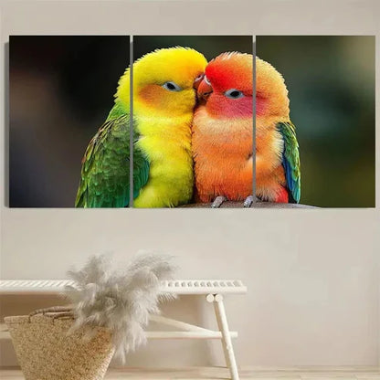 3pcs Lovebirds Wall Art Set Canvas Unframed - High Quality Print 100% Australian Made Wall Canvas