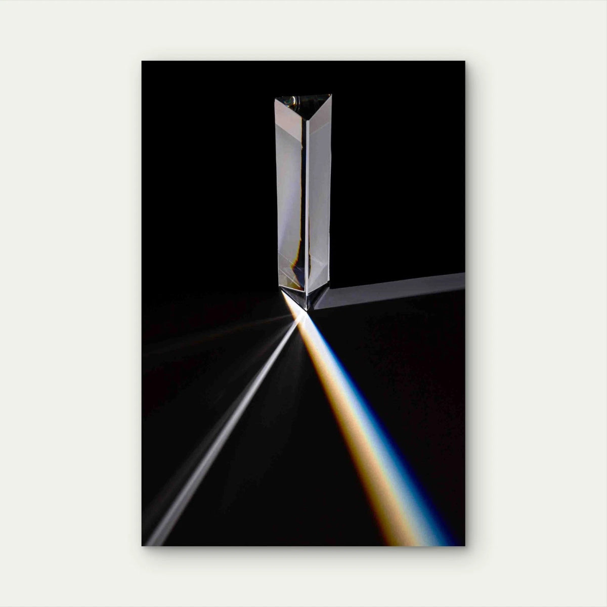 Prism Light Deflection 40x60cm Metal Print Ready to Hang
