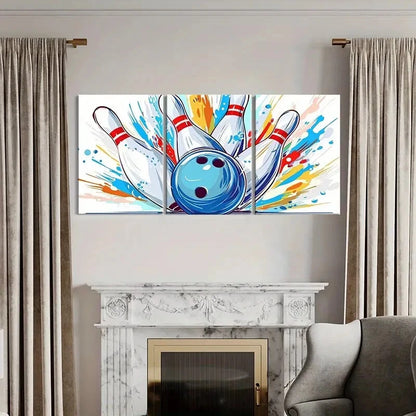 3pcs Abstract Art Vintage Wall Art Painting Metal Print Ready to Hang Art