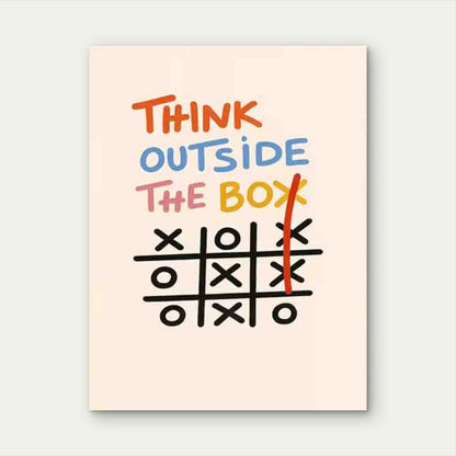 Think Outside The Box 40x60cm Metal Print Ready to Hang
