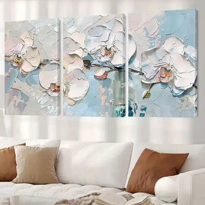 3pcs Abstract Flower Wall Art Decor Canvas Framed 40x60cm - High Quality Print 100% Australian Made Wall Canvas Ready to Hang