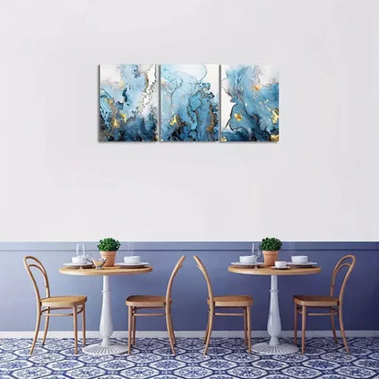 3pcs Abstract Marbling Art Set Canvas Unframed - High Quality Print 100% Australian Made Wall Canvas