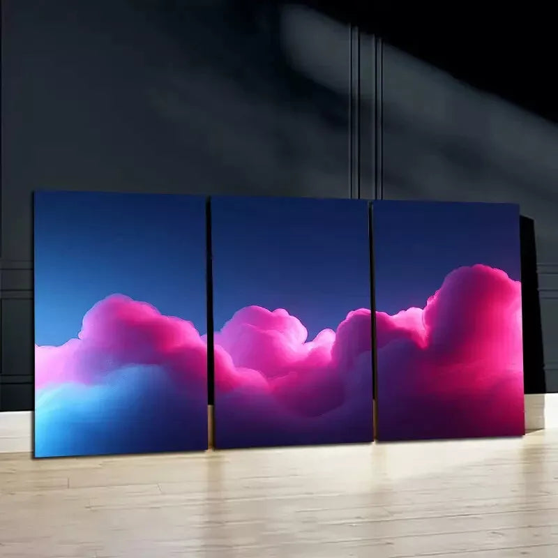 3pcs Beautiful sky Canvas Framed 40x60cm - High Quality Print 100% Australian Made Wall Canvas Ready to Hang