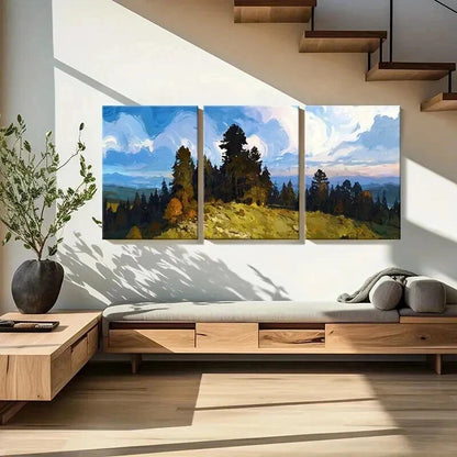 3pcs Forest Vintage Aesthetic Art Retro Wall Art Set Canvas Framed 40x60cm - High Quality Print 100% Australian Made Wall Canvas Ready to Hang