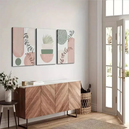 3pcs Boho Chic Canvas Canvas Framed 40x60cm - High Quality Print 100% Australian Made Wall Canvas Ready to Hang