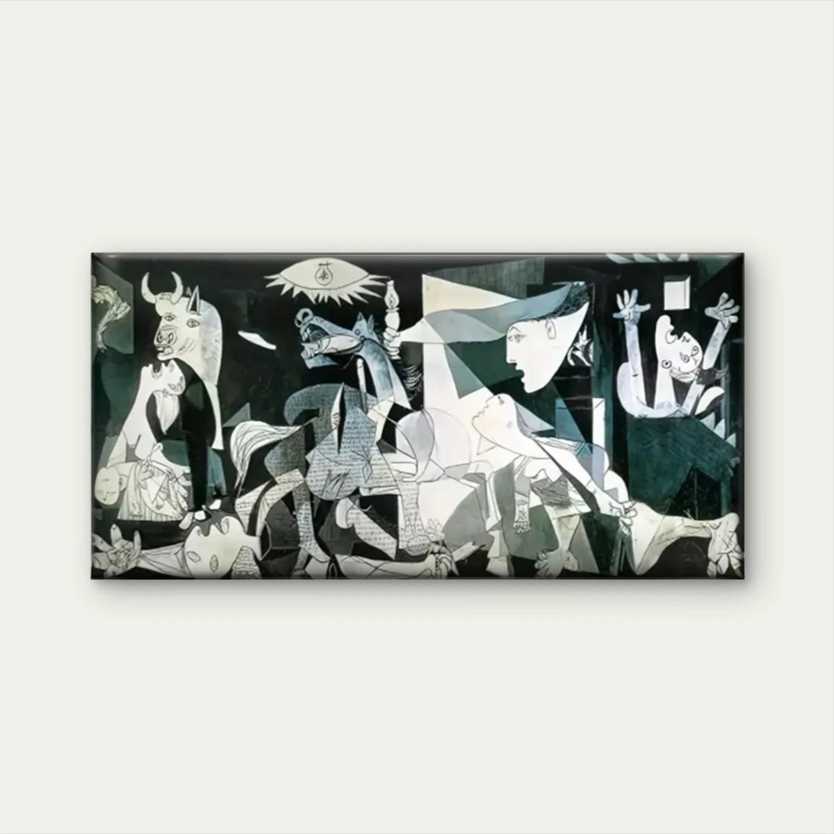 Someones Abstract White Wall Art Canvas Office Home Room Framed 120x60cm