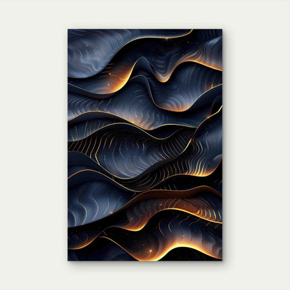 Dark Intricate Design 40x60cm Metal Print Ready to Hang