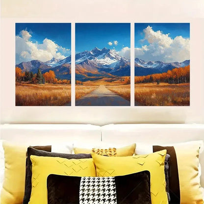 3pcs Colorado Mountain Landscape Wall Art Set Canvas Framed 40x60cm - High Quality Print 100% Australian Made Wall Canvas Ready to Hang
