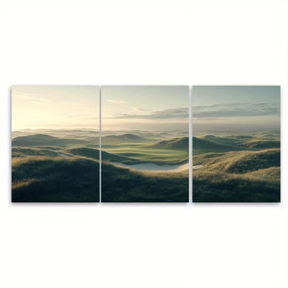 3pcs Bandon Dunes Golf Resort Metal Print Ready to Hang Art