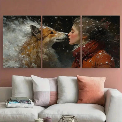 3pcs John Everett Millais Blow Blow Thou Winter Metal Print Ready to Hang Art