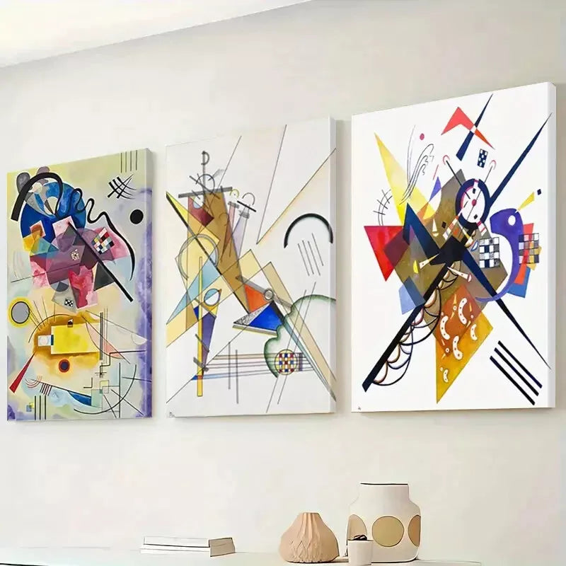 3pcs Abstract Modern Art Canvas Framed 40x60cm - High Quality Print 100% Australian Made Wall Canvas Ready to Hang