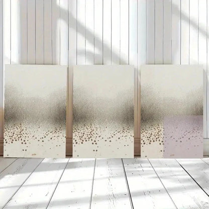 3pcs Neutral Tones Abstract Landscape Painting Metal Print Ready to Hang Art