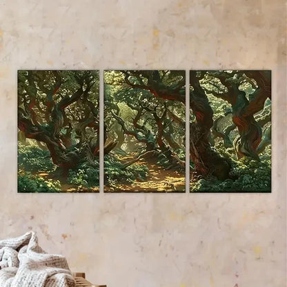 3pcs Polyester Fiber Canvas Wall Art Set Canvas Unframed - High Quality Print 100% Australian Made Wall Canvas