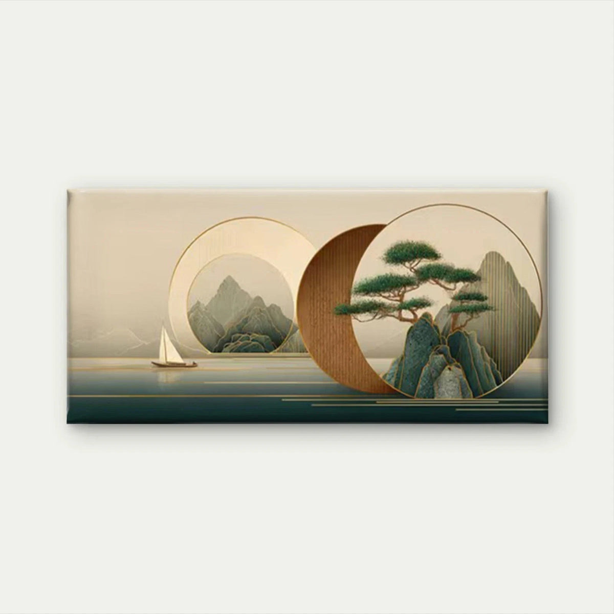 Chinese Nature Scenery Wall Art Canvas Office Home Room Framed 120x60cm