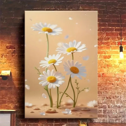 Daisy Dream Daisies & Butterflies 60x90cm Metal Print Ready to Hang