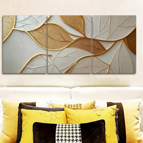 3pcs Complex geometric pattern Wall Art Set Canvas Unframed - High Quality Print 100% Australian Made Wall Canvas