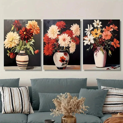 3pcs ,Minimalist Landscape Metal Print Ready to Hang Art