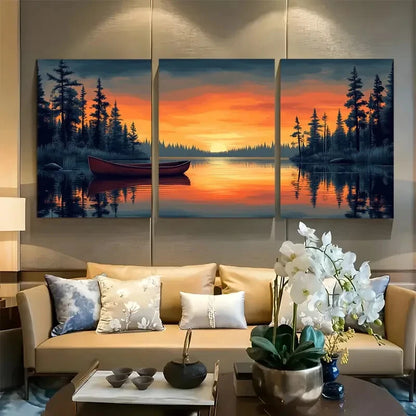 3pcs Voyageurs National Park, Minnesota Travel Metal Print Ready to Hang Art