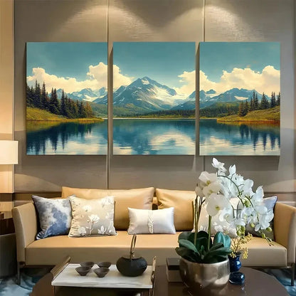 3pcs Katmai National Park, Alaska Travel Metal Print Ready to Hang Art