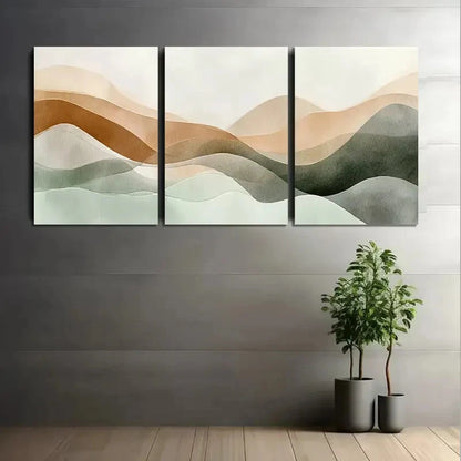 3pcs Watercolor Soft And Gentle With Delicate Wall Art Set Canvas Framed 40x60cm - High Quality Print 100% Australian Made Wall Canvas Ready to Hang