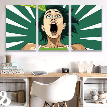 3pcs The Shock Of The Unexpected Moment Art Wall Art Set Canvas Framed 60x90cm - High Quality Print 100% Australian Made Wall Canvas Ready to Hang