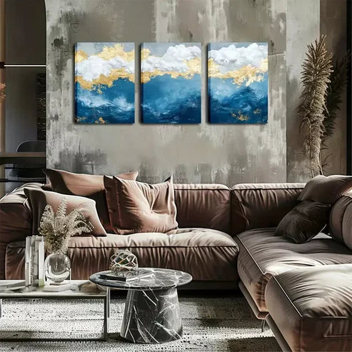 3pcs Good-Looking Artwork, Abstract Patterns Wall Art Canvas Unframed - High Quality Print 100% Australian Made Wall Canvas