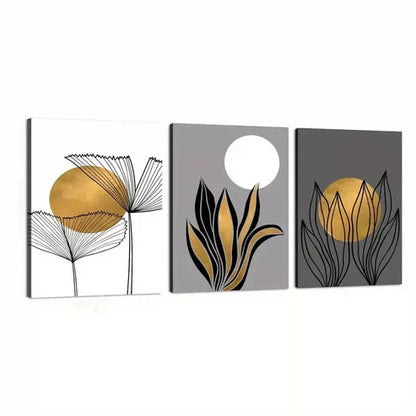 3pcs Bohemian & Modern Geometric Wall Art Set Canvas Unframed - High Quality Print 100% Australian Made Wall Canvas