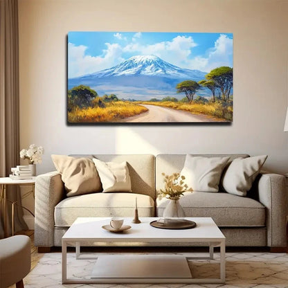 Kilimanjaro Good Nature Wall Art Canvas Office Home Room Framed 120x60cm