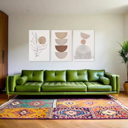 3pcs Bohemian Abstract Canvas Framed 40x60cm - High Quality Print 100% Australian Made Wall Canvas Ready to Hang