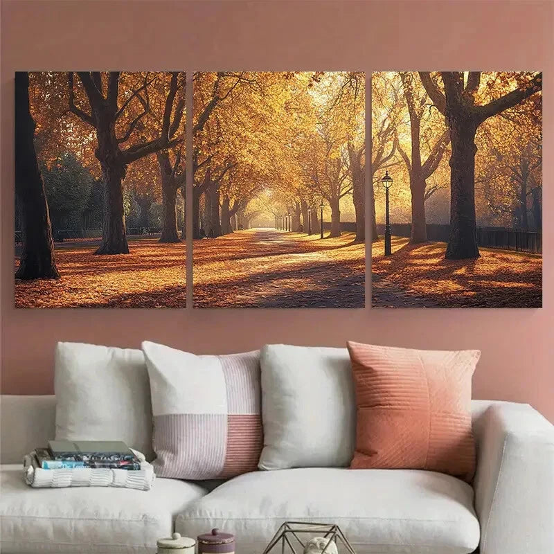 3pcs Myatts London's Famous Park Metal Print Ready to Hang Art