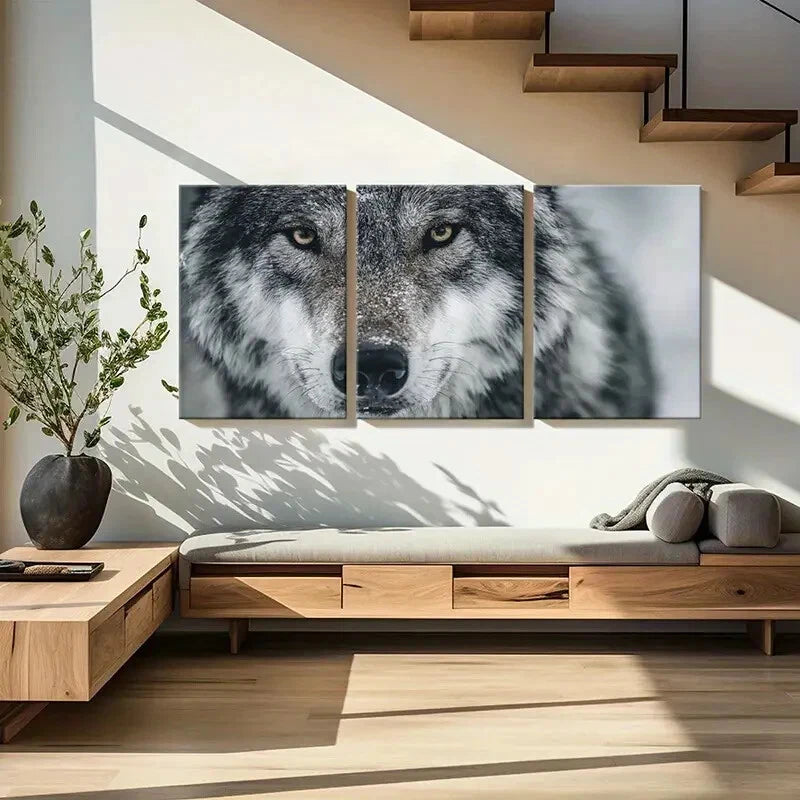 3pcs Winter Scene, Snowy Landscape Nature Metal Print Ready to Hang Art