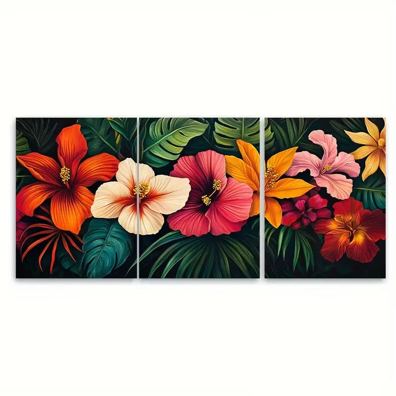 3pcs Rio de Janeiro Art, Botanical Metal Print Ready to Hang Art