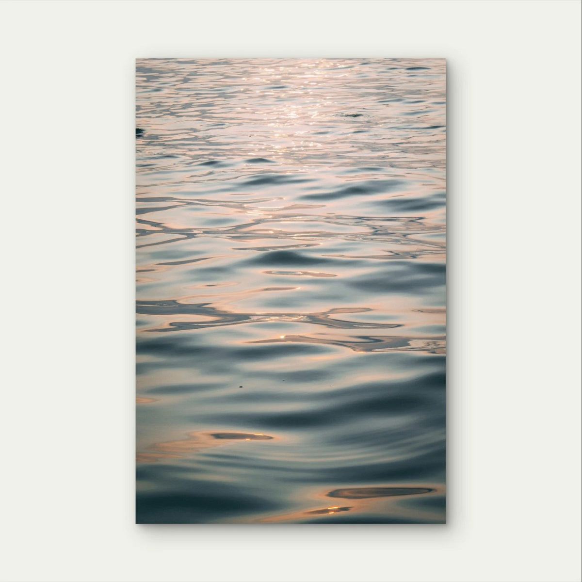 Shimmering Water Surface and Gentle Ripples 40x60cm Metal Print Ready to Hang