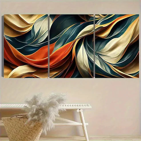 3pcs Fluid Abstract Art Wall Art Set Canvas Unframed - High Quality Print 100% Australian Made Wall Canvas (Copy) (Copy)