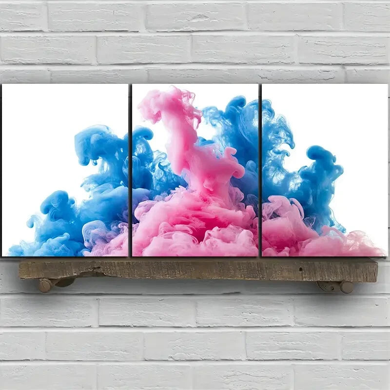 3pcs Modern Abstract Beautiful Lines Metal Print Ready to Hang Art