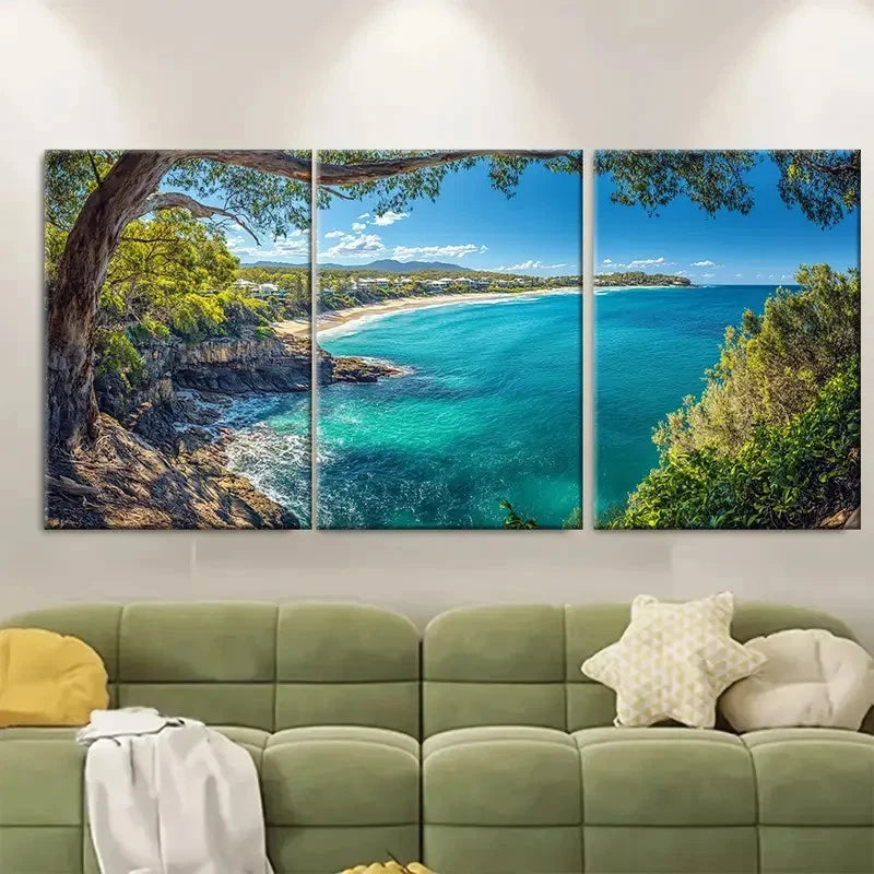 3pcs Australia Noosa Heads National Park Metal Print Ready to Hang Art