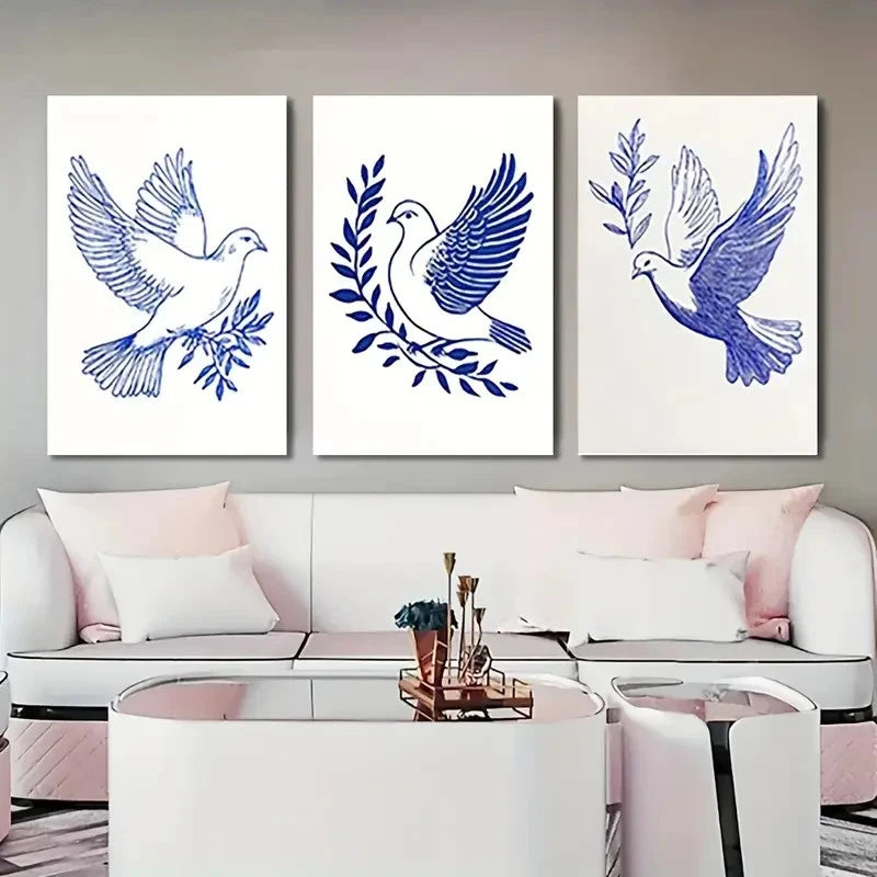 3pcs Abstract Ducky   Colorful Ducks   Wall Art Canvas Framed 40x60cm - High Quality Print 100% Australian Made Wall Canvas Ready to Hang